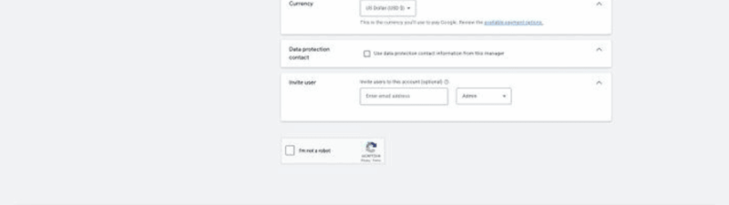 A registration form on a website displays fields for name, signup type, country, time zone, currency, data protection contact, and invite user. A green arrow points to the "Create an account with campaign IDs from other tools" option.