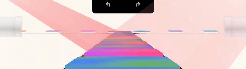 A colorful, abstract path leads to a black sign splitting in two directions: left for "Bad Ads," right for "Good Ads," with arrows—illustrating Google Ads Safety and insights from the 2025 Ads Report.