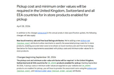 Pickup Cost and Minimum Order Requirements in EEA Countries