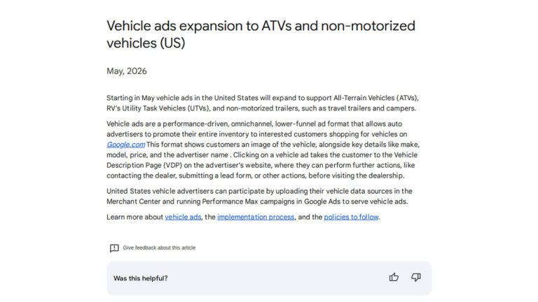 Vehicle Ads Expand to ATVs, UTVs and Non-Motorized Vehicles