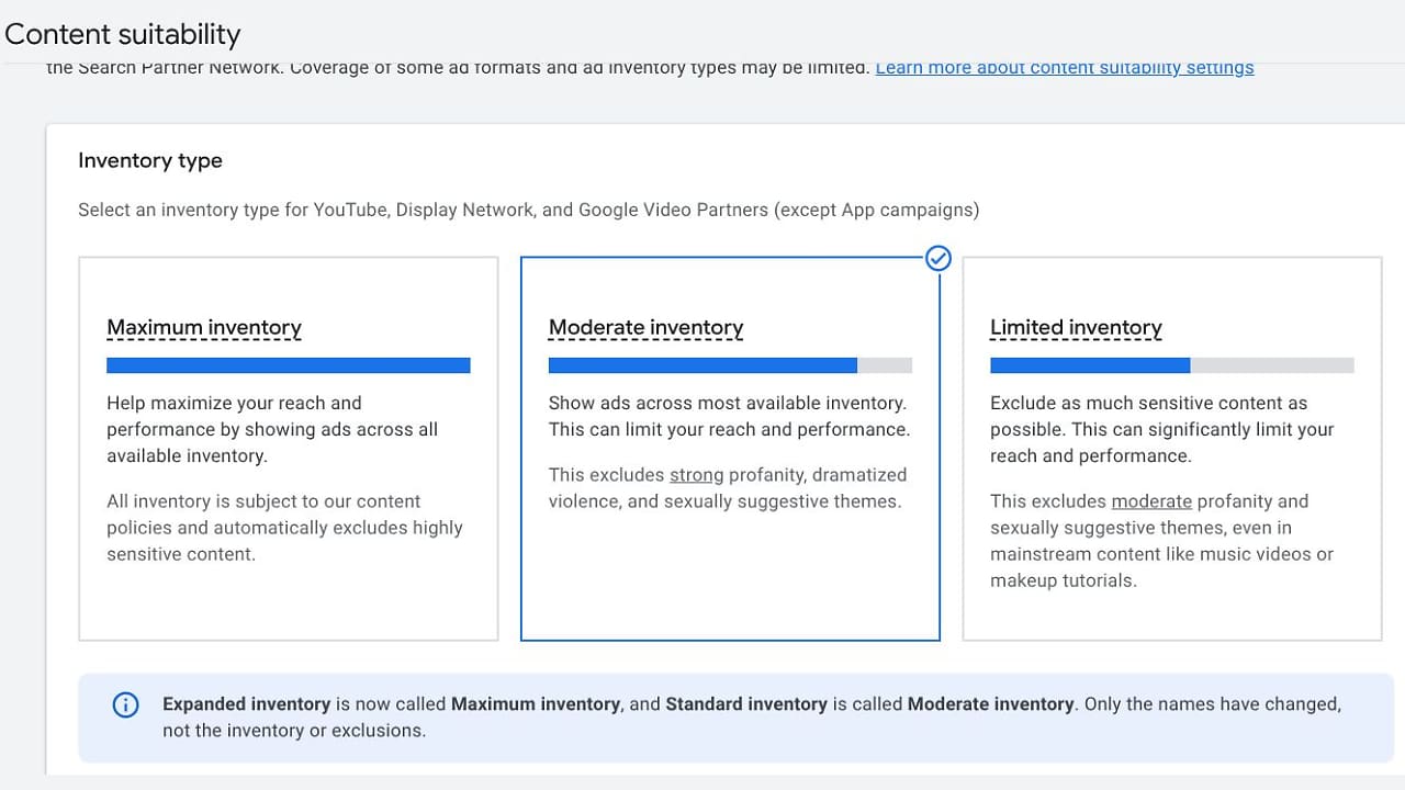 Google Ads Inventory Type Rebrand Reaches Accounts