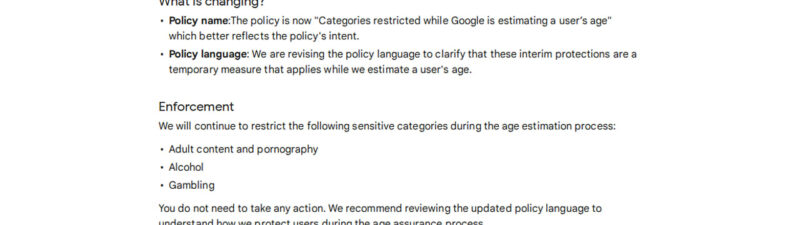 Google Updates Default Ads Treatment Policy