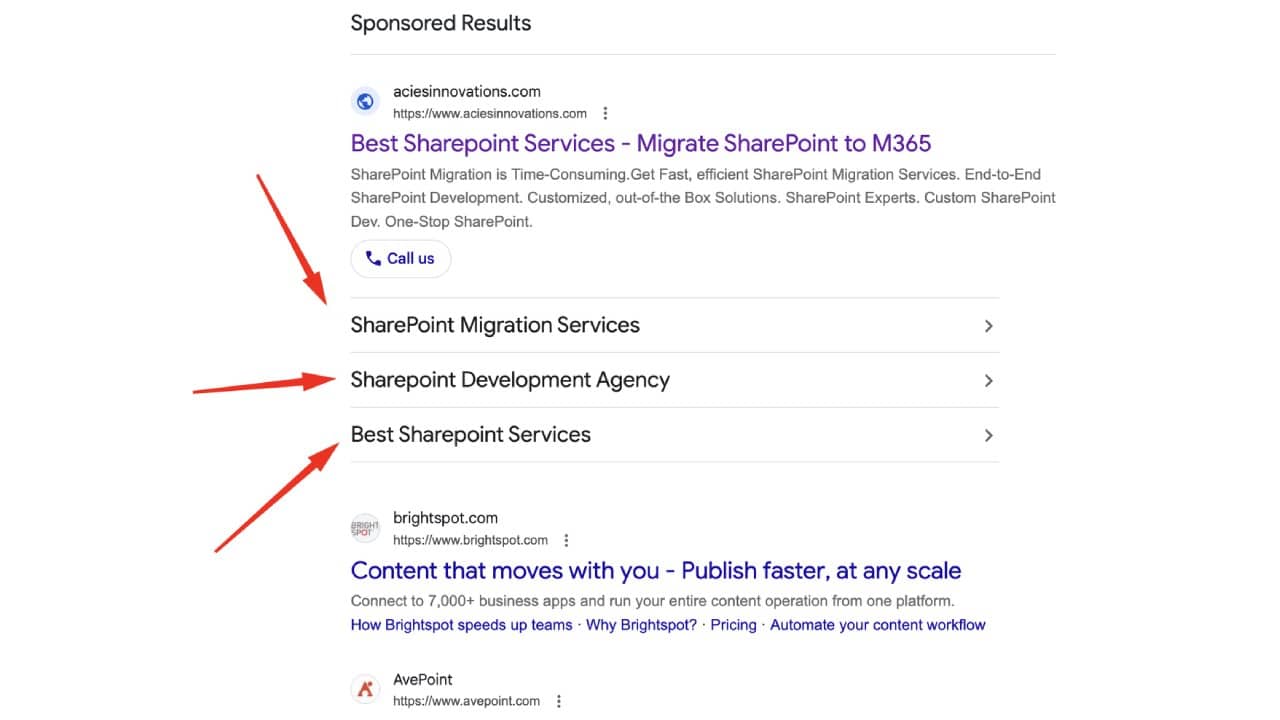 Google Tests Black Sitelinks in Bigger Font Size on Desktop