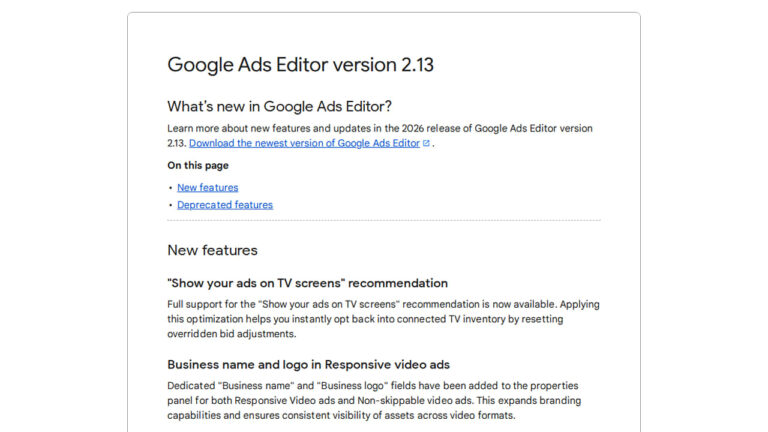 Google Releases Google Ads Editor 2.13