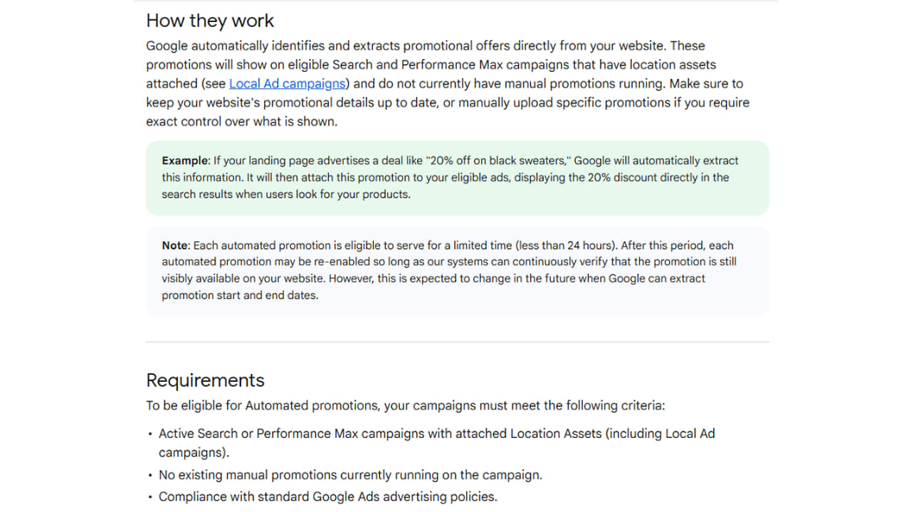 Automated Promotion Assets Launched in Google Ads