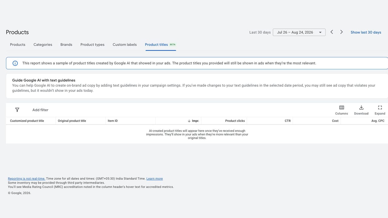 Product Titles Report Reveals AI-Generated Product Names