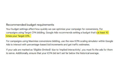 Google Lowers Demand Gen Budget Recommendation to 10x