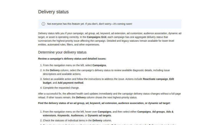 Microsoft Advertising Rolls Out Aggregate Campaign Delivery Status