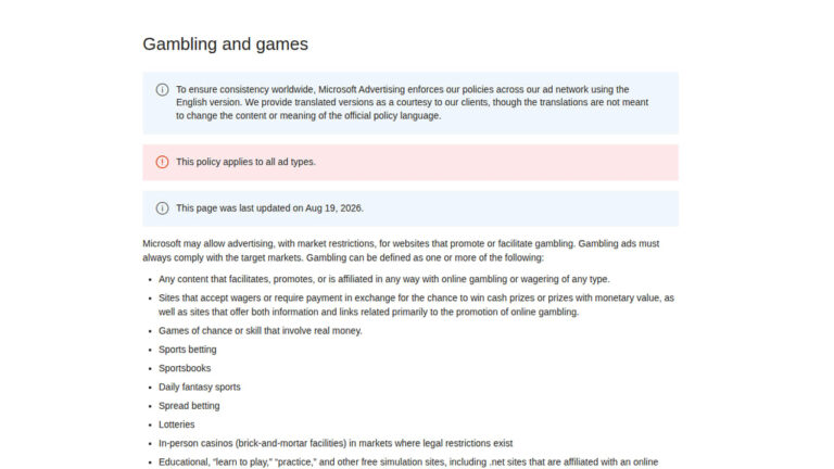 Microsoft Tightens Brazil Gambling Rules