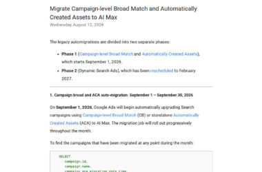 Migrate Campaign-Level Broad Match and Automatically Created Assets to AI Max