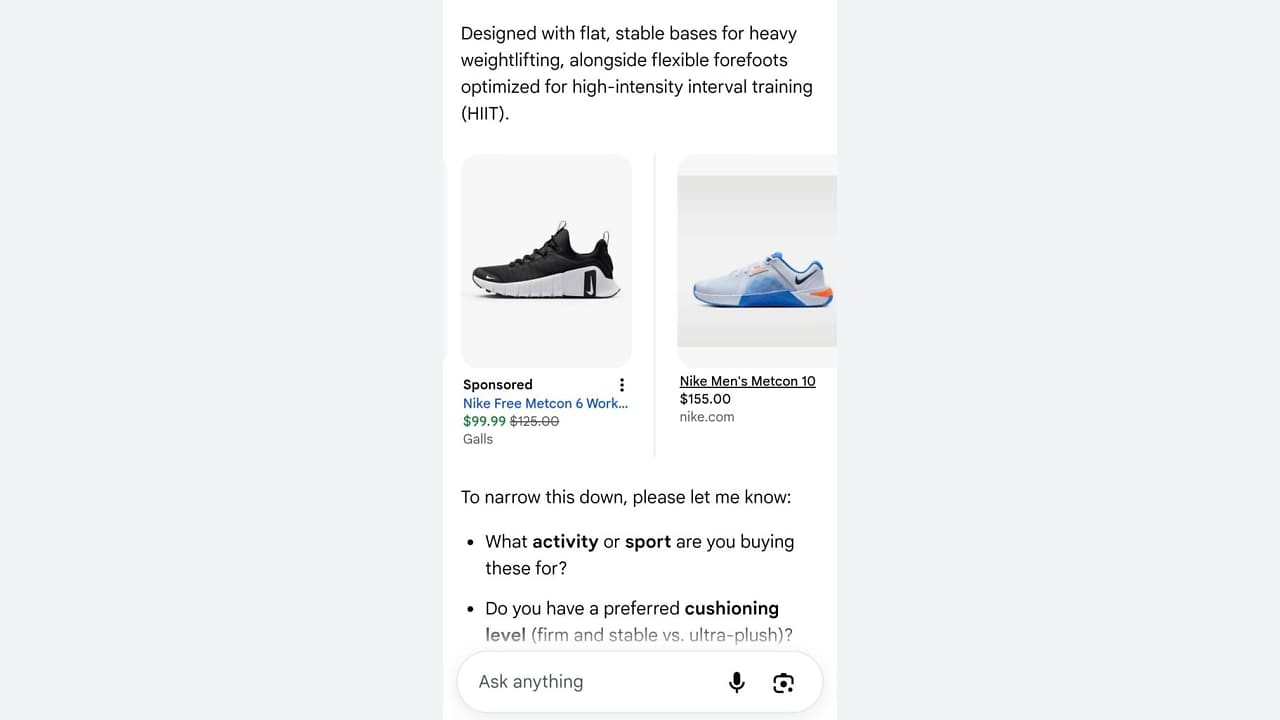 AI Mode Now Displays Sponsored and Organic Products