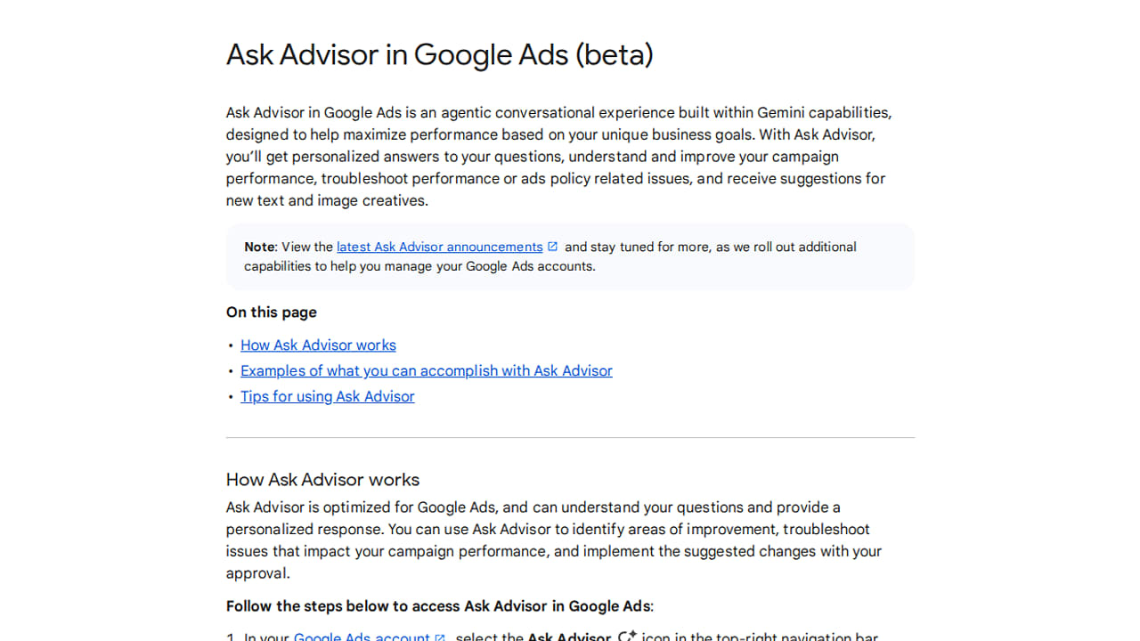 Google Ask Advisor Can Pause Campaigns, Change Budgets and Appeal Ads