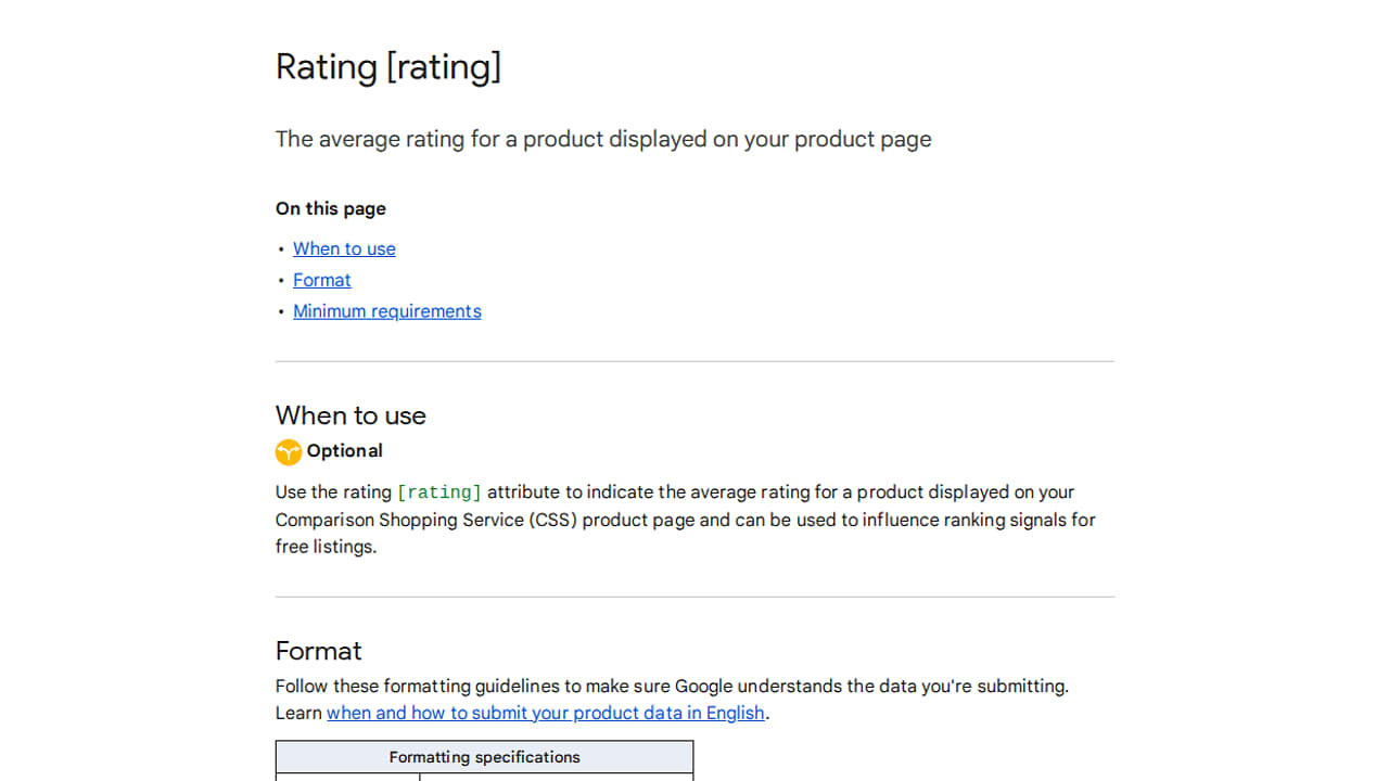 Google CSS Product Pages Get Rating and Review Count Attributes