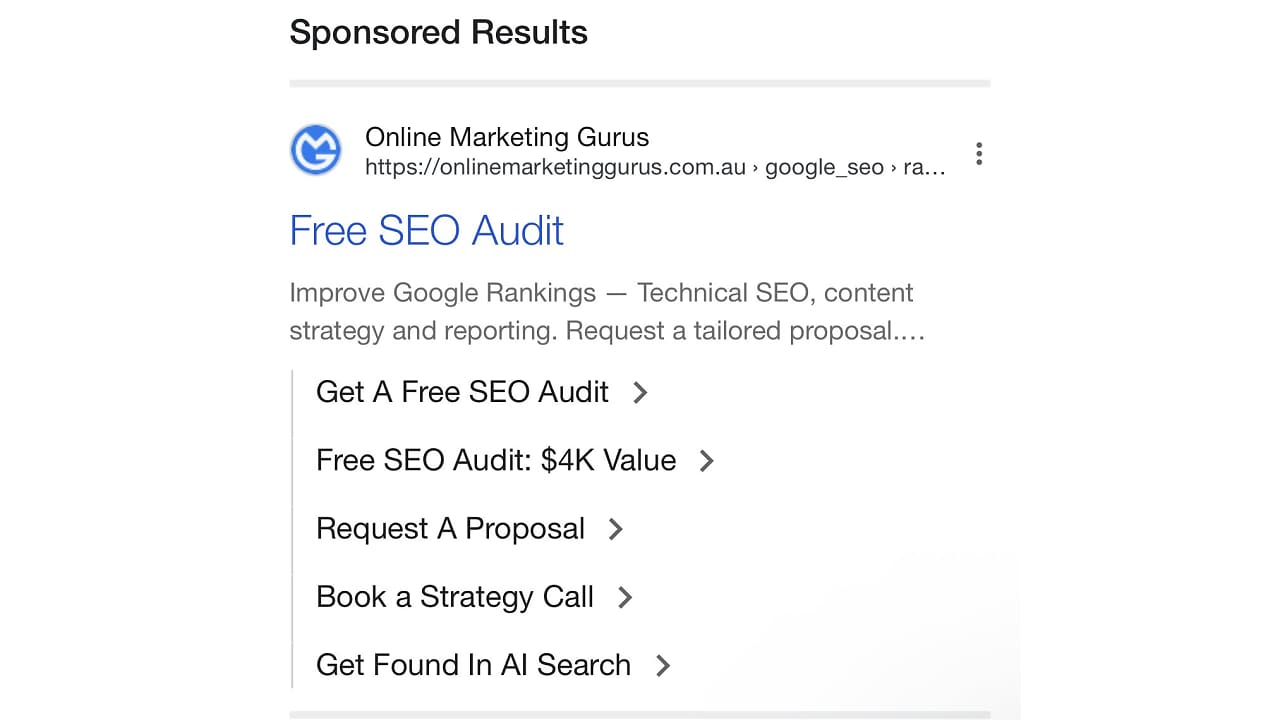 Google Testing New Sitelinks Designs