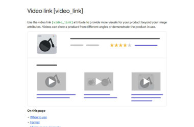 Merchant Center Explains How to Update Product Videos Faster