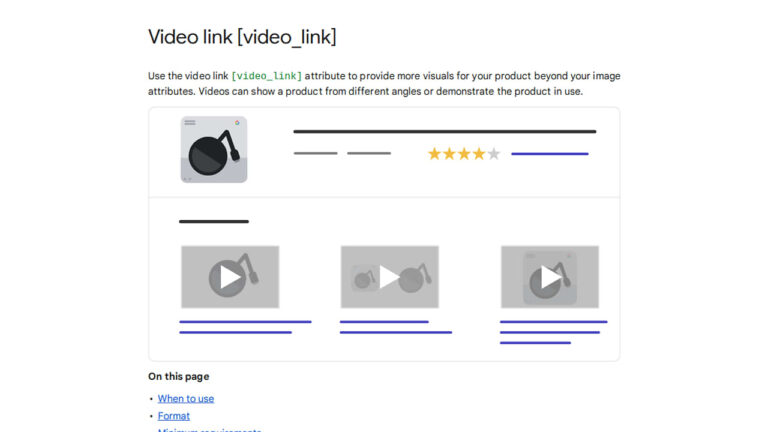Merchant Center Explains How to Update Product Videos Faster