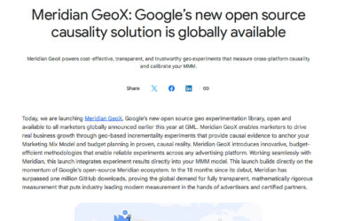 Meridian GeoX Launches Globally for Causal Experiments