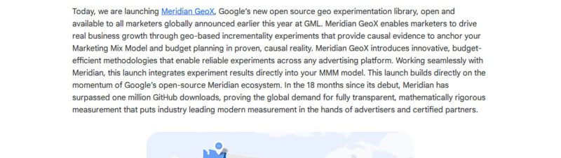 Meridian GeoX Launches Globally for Causal Experiments