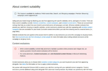 Microsoft Excluded Content Terms Now Available to Everyone