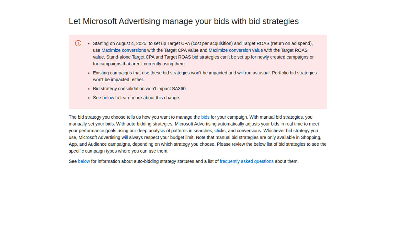Microsoft Opens Max CPC to Portfolio Bid Strategies