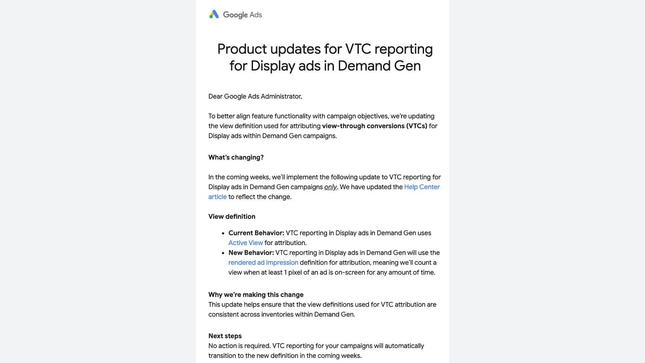 Demand Genβs New VTC Counting Method Unveiled