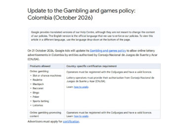 Gambling and Games Policy Updated for Colombia