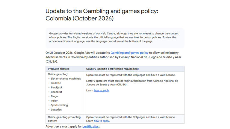 Gambling and Games Policy Updated for Colombia