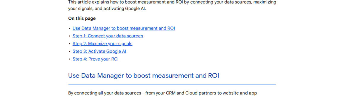 Google Ads Data Strength Best Practices Updated