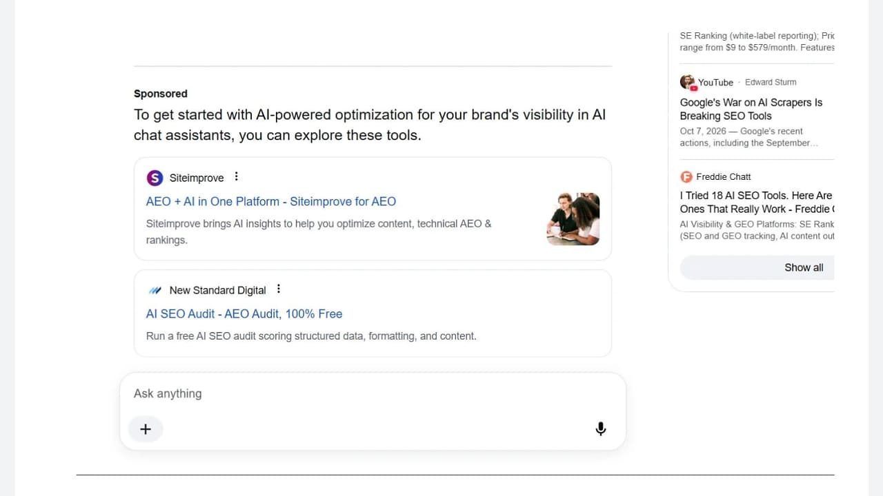 Google Tests Two New Ad Designs in AI Mode