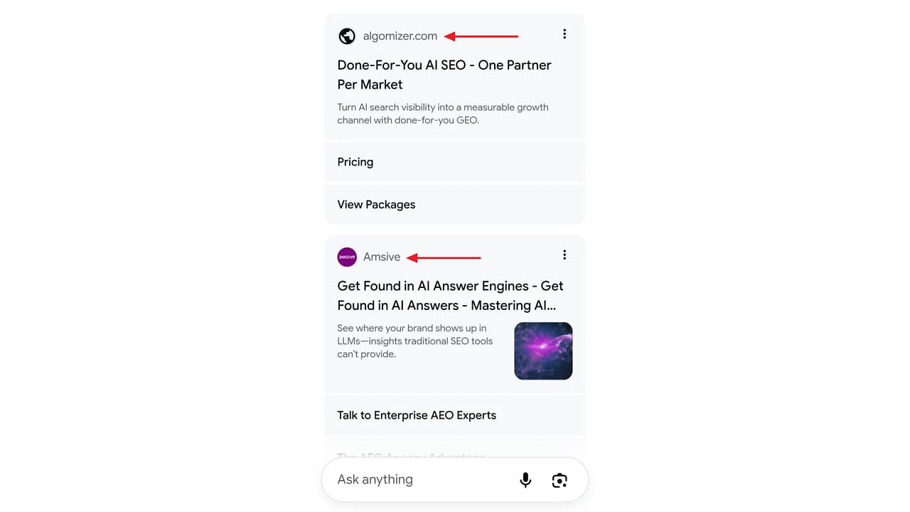 Google Tests Website Name and URL Formats in AI Mode Ads