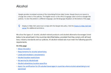 Google Allows 0% Alcohol Ads in India, Indonesia and Egypt