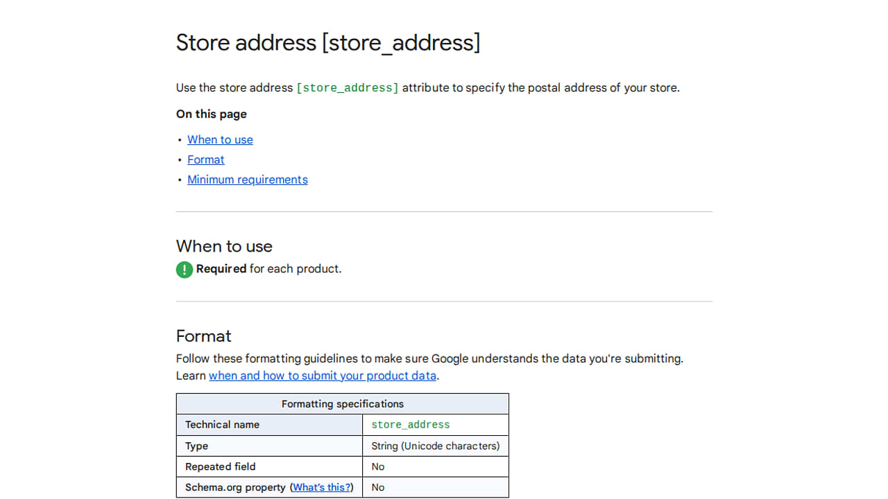 Google Merchant Center Adds Store Address Attribute