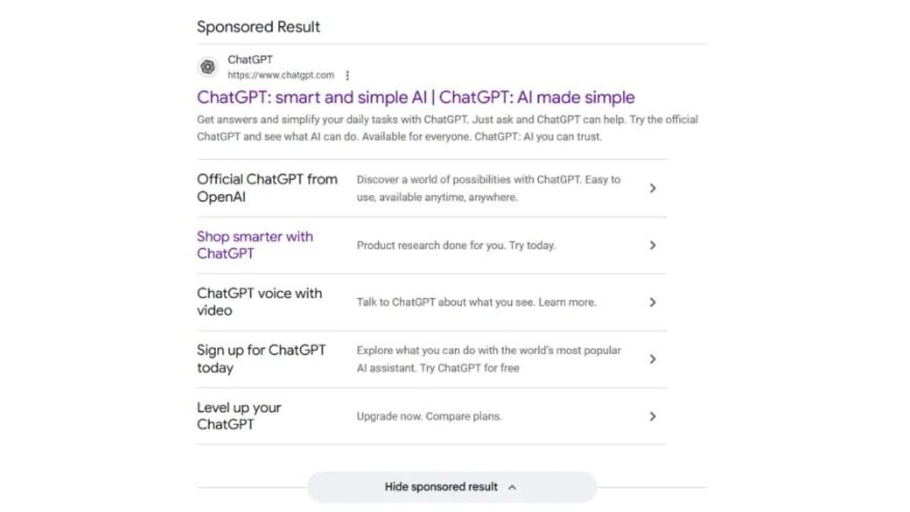 Google Tests New Sitelink Design for Desktop Ads