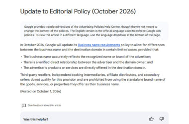 Google Updates Editorial Policy for Business Names