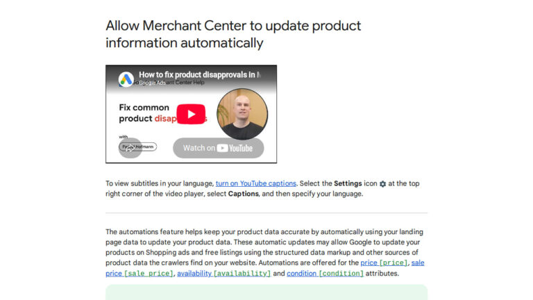 Google Warns Fast Changing Products May Be Disapproved