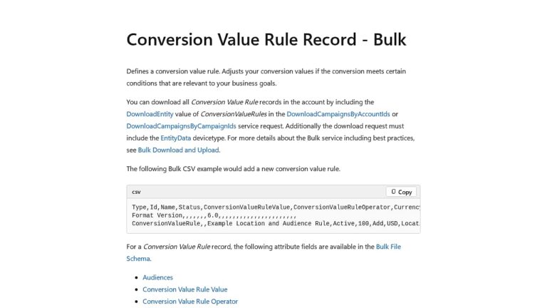 Microsoft Ads API Adds Conversion Value Rules and AI Text Tone Options
