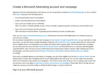 Microsoft Builds a PMAX Draft From a Business Snapshot