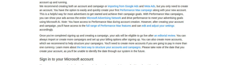 Microsoft Builds a PMAX Draft From a Business Snapshot