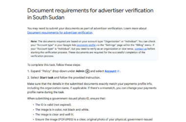 Proof of Address May Now Be Required for Google Ads Verification