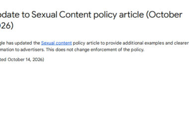 Update to Sexual Content Policy Provides Clearer Guidelines